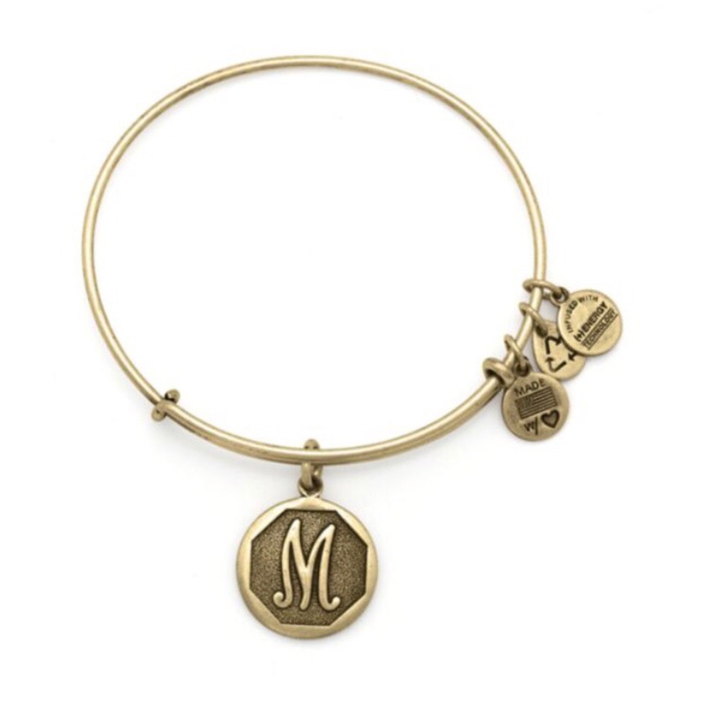 Alex and Ani Initial M Charm Bracelet
